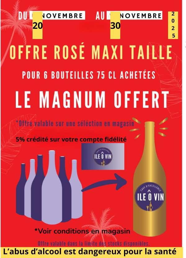 Offre promotionnelle Maxi Taille Rosé