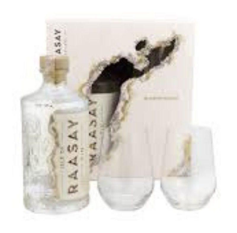 COFFRET ISLE OF RAASAY GIN + 2 VERRES 70 CL 46°