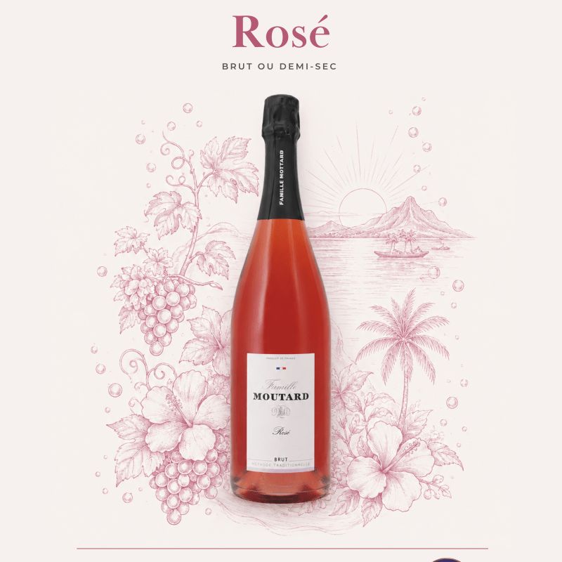 MOUTARD BRUT ROSE MOUSSEUX BRUT ROSE 75CL